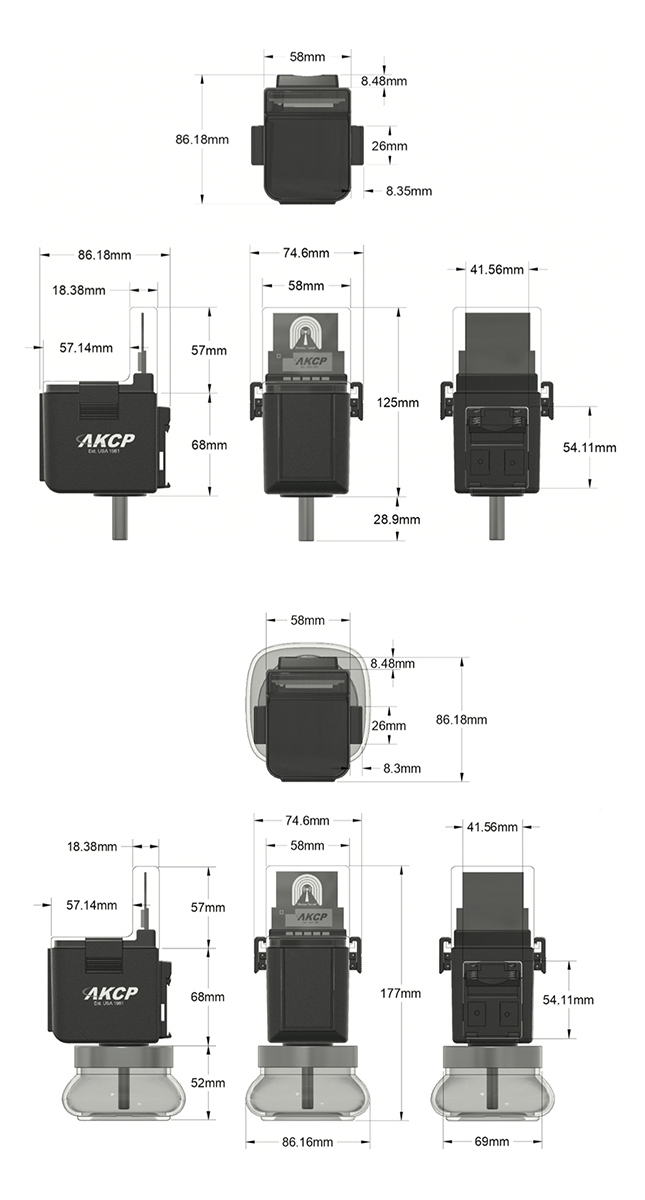 AKCP LoRa Wireless Tunnel™ Sensors