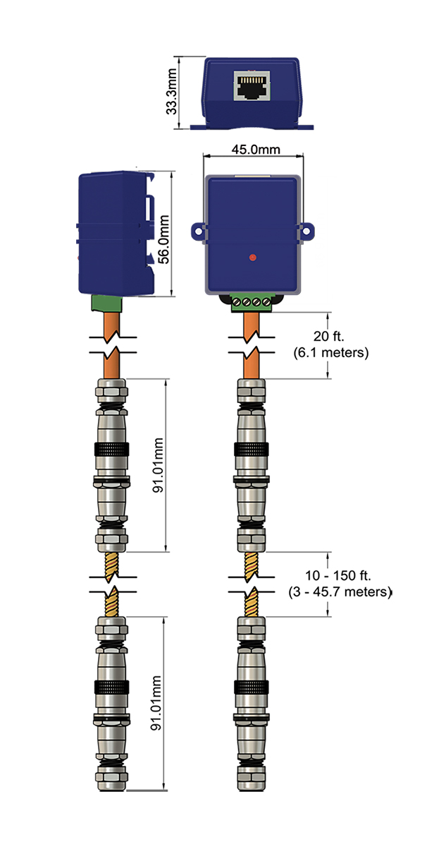 AKCP - RWSC10 - Seil-Wassersensor