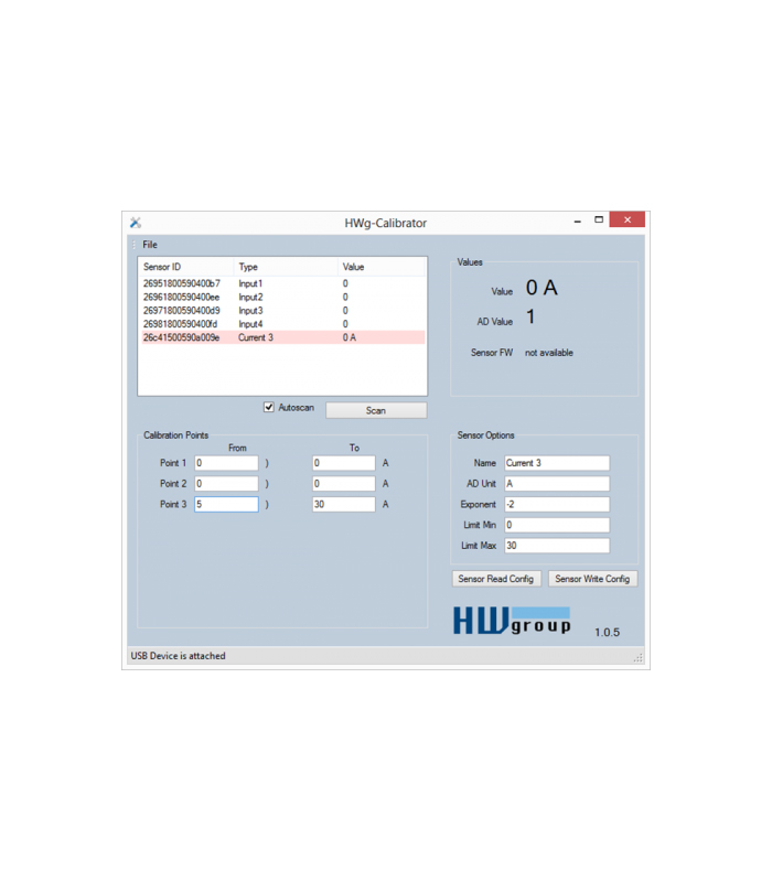 HW Group 1W-UNI USB calibrator  -  600535