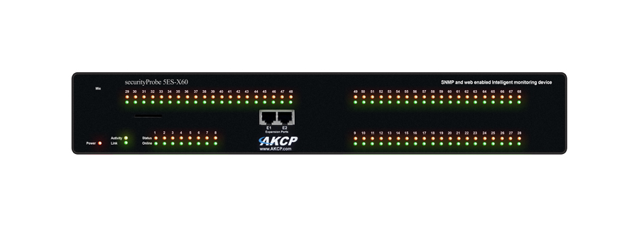 AKCP - securityProbe5ES, 8Ports, 60 I/O, DCW