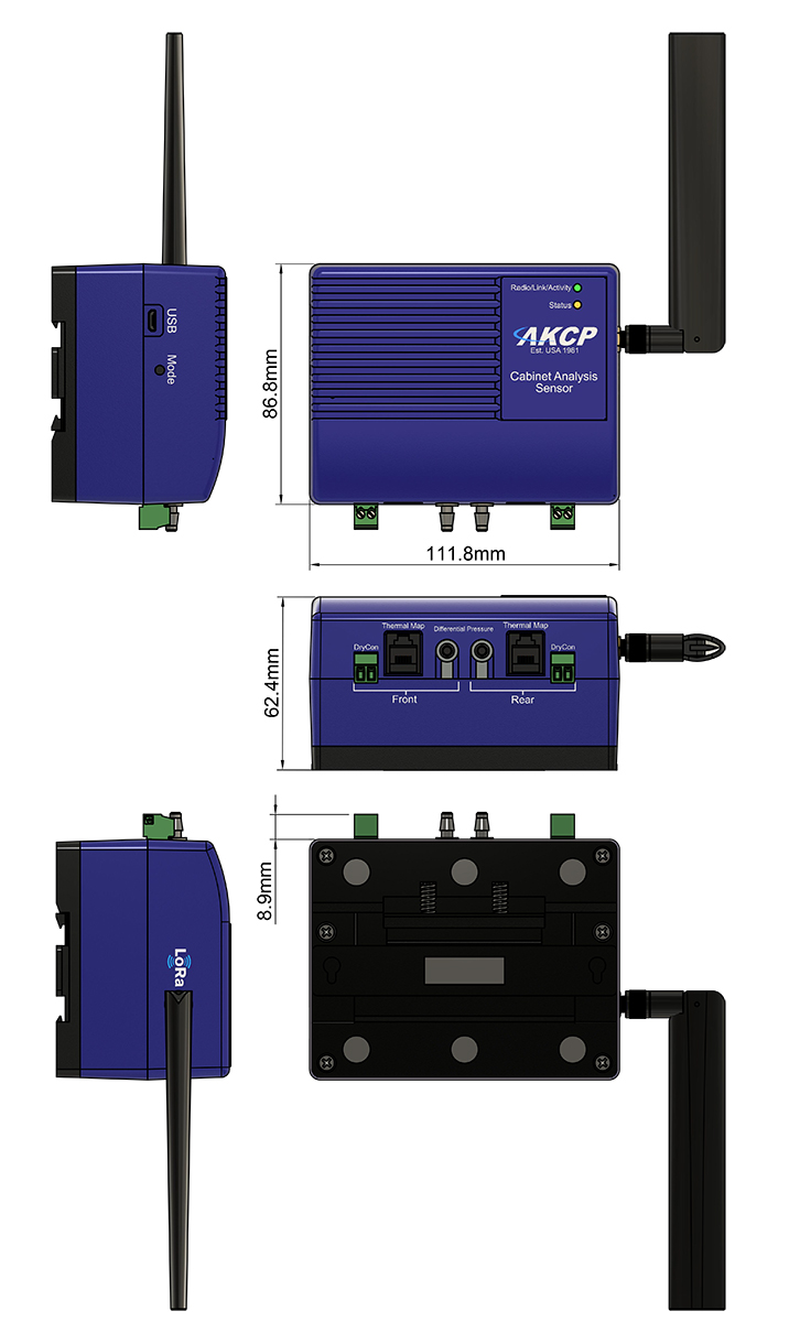 AKCP Wireless Cabinet Analysis Sensor