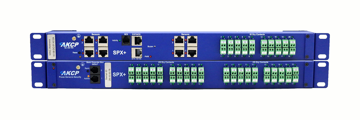 AKCP SensorProbeX+, 8 Ports, 60 I/O